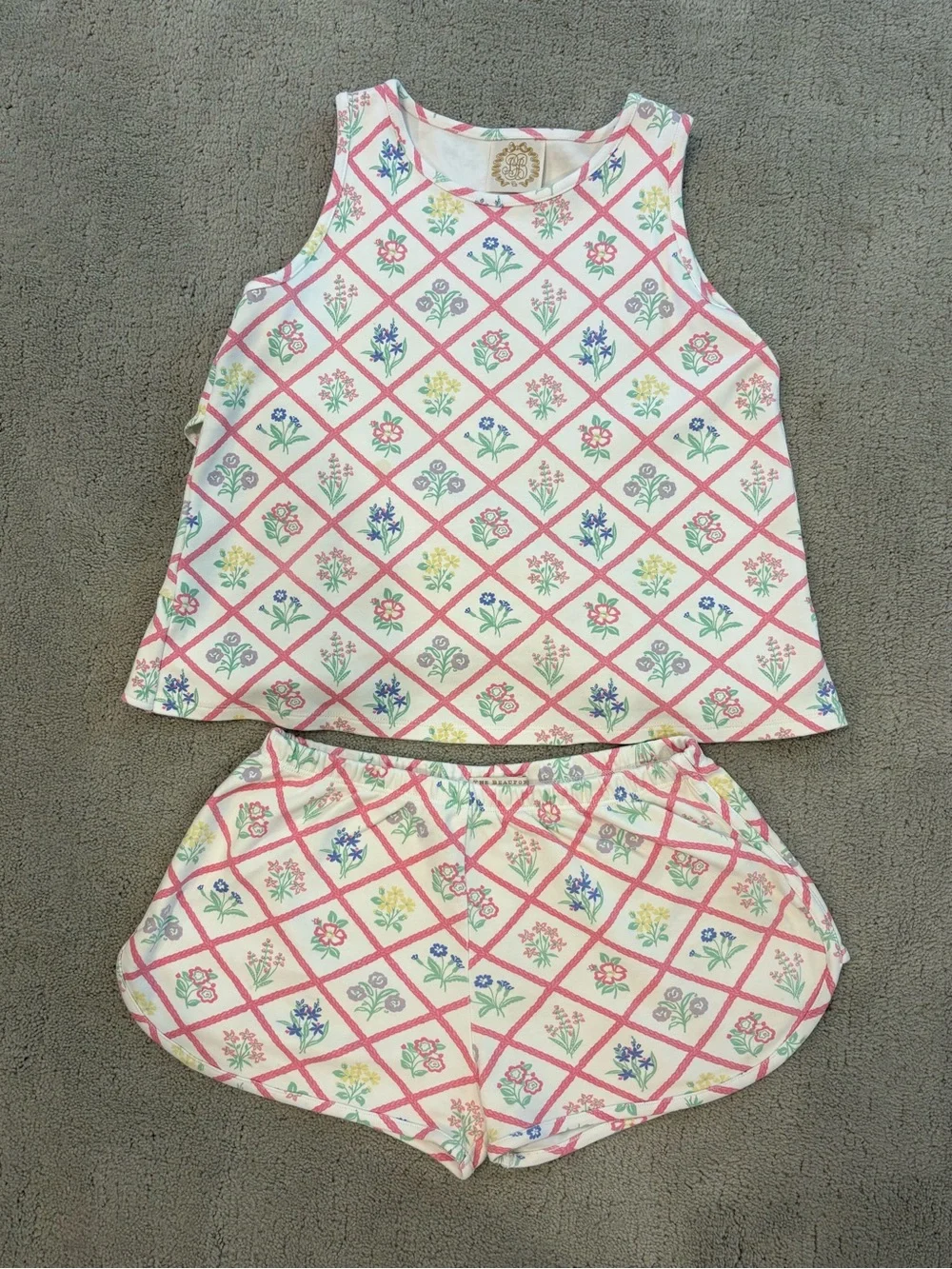 The Beaufort Bonnet Company Girl’s Size 14 Love You Back Shorts Set Outfit TBBC